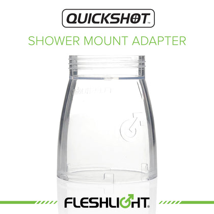 Fleshlight Quickshot Shower Mount Adapter for Him & Her - Clear Adapter - Adult Naughty Store