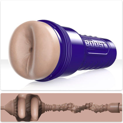 Introducing the Fleshlight Boost Blast Male Realistic Light Medium Flesh Butt Masturbator Model X1M for Men: The Ultimate Pleasure in Light Medium Flesh Tone - Adult Naughty Store