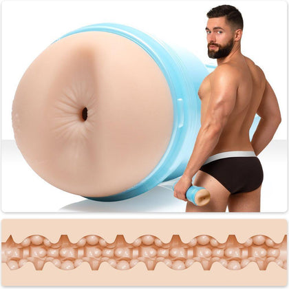 Indulge in Supreme Pleasure with Fleshjack Boys Griffin Barrows Cake Anal Masturbator for Men - Model: Griffin Barrows Butt - Light Flesh-Toned - Adult Naughty Store