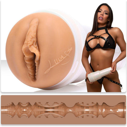 Experience Deluxe Pleasure with Fleshlight Girls Luna Star Glimmer Eliza Ibarra Vagina Sleeve Model Glimmer 810476011888 for Women: Medium Fleshtone & Pearlescent - Adult Naughty Store