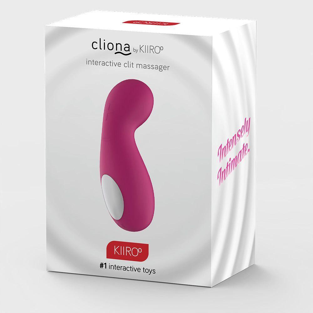 KIIROO Cliona Interactive Clit Massager - Model X5: The Ultimate Pocket-Sized Pleasure for Women - Waterproof - Deep Blue - Adult Naughty Store
