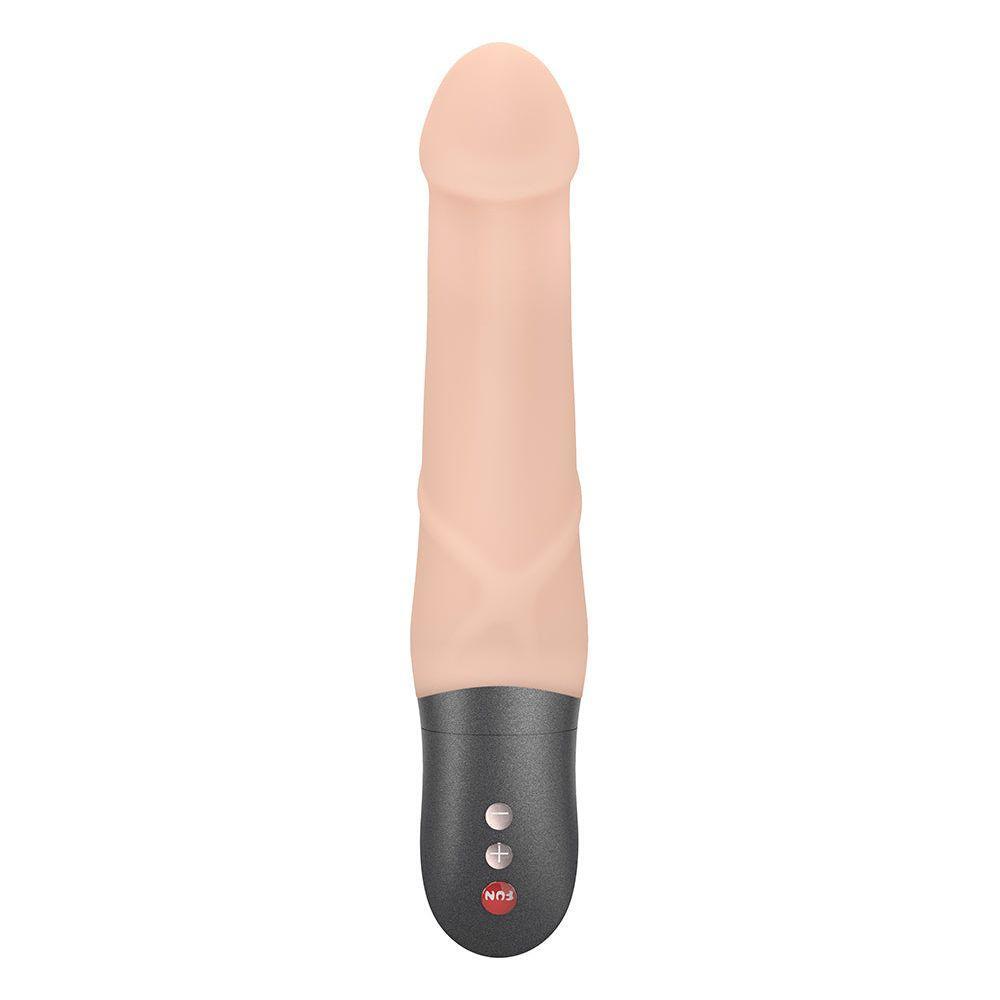 Fun Factory Mr Boss Realistic Dong Vibrating Dildo - Powerful Battery-Operated Pleasure for Intense Satisfaction - Model MB-500 - Unisex - G-Spot and P-Spot Stimulation - Sultry Black - Adult Naughty Store