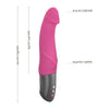 Fun Factory Mr Boss Realistic Dong Vibrating Dildo - Powerful Battery-Operated Pleasure for Intense Satisfaction - Model MB-500 - Unisex - G-Spot and P-Spot Stimulation - Sultry Black - Adult Naughty Store