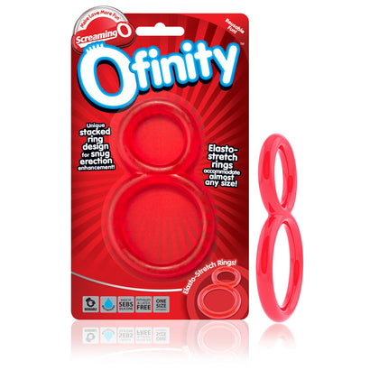 Ofinity Red Stretchy Cock Ring - Model 817483011191 - Male Erection Enhancer - Adult Naughty Store