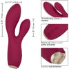Cabernet Dual Massager Vibrator - Uncorked Series - Model CXT-2001 - For Women - Full-Body Stimulation - Deep Red - Adult Naughty Store