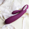SVAKOM Adonis Ribbed Clitoris Massager Vibrator - Model AD-36R, Plum Red - Adult Naughty Store