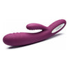 SVAKOM Adonis Ribbed Clitoris Massager Vibrator - Model AD-36R, Plum Red - Adult Naughty Store