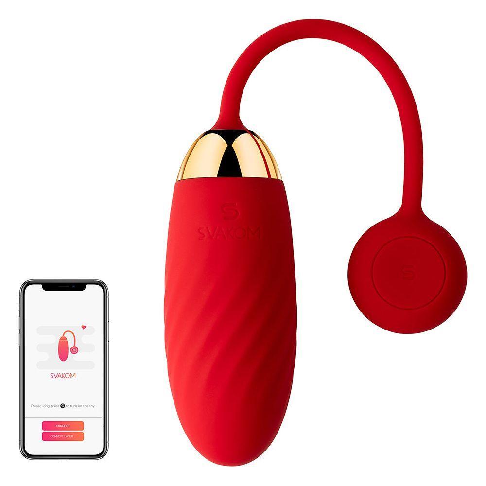 Svakom Ella Clitoral Bullet Egg Vibrator - Wireless App-Controlled Pleasure Toy for Women, Intense Stimulation, Deep Satisfaction - Rose Pink - Adult Naughty Store