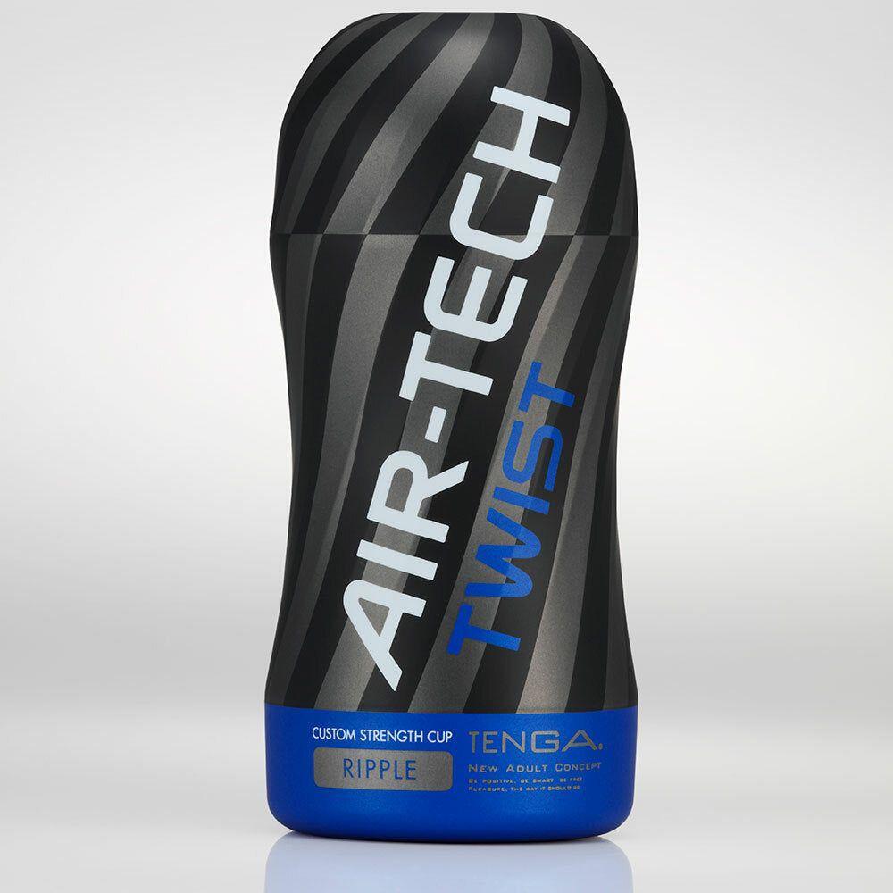 Tenga Air-Tech Twist Male Masturbator - Customizable Pleasure, Dual Textures, 5 Stages of Tightness, Ultimate Sensation - Black - Adult Naughty Store