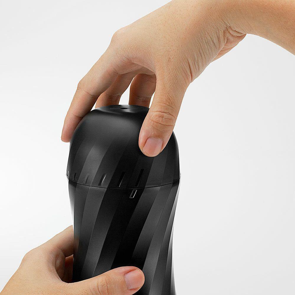 Tenga Air-Tech Twist Male Masturbator - Customizable Pleasure, Dual Textures, 5 Stages of Tightness, Ultimate Sensation - Black - Adult Naughty Store