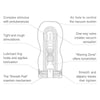 TENGA Keith Haring Vacuum Cup Male Masturbator - Model X1 | Intense Suction Stimulation for Men | Pleasure Enhancer in Vibrant Red - Adult Naughty Store