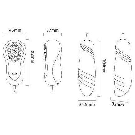 Zalo Clitoral Temptation Vibrator - Thrusting Massager for Women, Intense Pleasure, Rose Gold - Adult Naughty Store