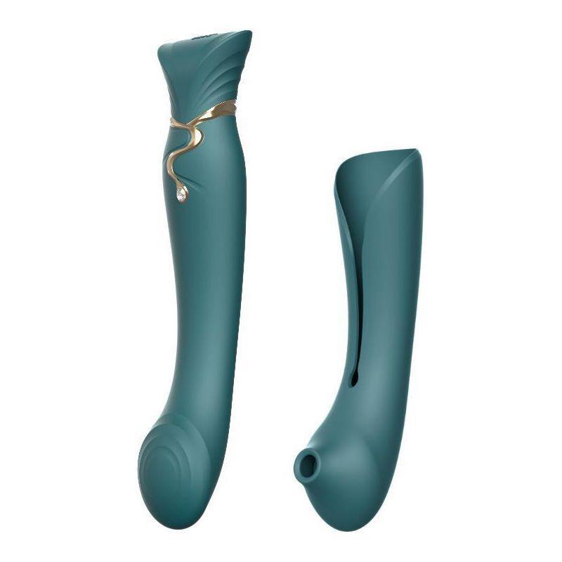 Zalo G-Spot Queen Set Vibrator - Powerful PulseWave Technology for Explosive Orgasms - Women's Intimate Pleasure Toy - Curved Shaft - Adjustable Intensity - Deep Purple - Adult Naughty Store