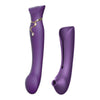 Zalo G-Spot Queen Set Vibrator - Powerful PulseWave Technology for Explosive Orgasms - Women's Intimate Pleasure Toy - Curved Shaft - Adjustable Intensity - Deep Purple - Adult Naughty Store