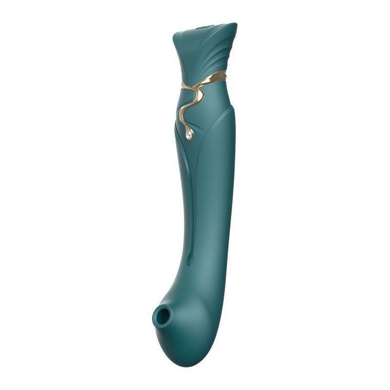 Zalo G-Spot Queen Set Vibrator - Powerful PulseWave Technology for Explosive Orgasms - Women's Intimate Pleasure Toy - Curved Shaft - Adjustable Intensity - Deep Purple - Adult Naughty Store