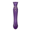 Zalo G-Spot Queen Set Vibrator - Powerful PulseWave Technology for Explosive Orgasms - Women's Intimate Pleasure Toy - Curved Shaft - Adjustable Intensity - Deep Purple - Adult Naughty Store