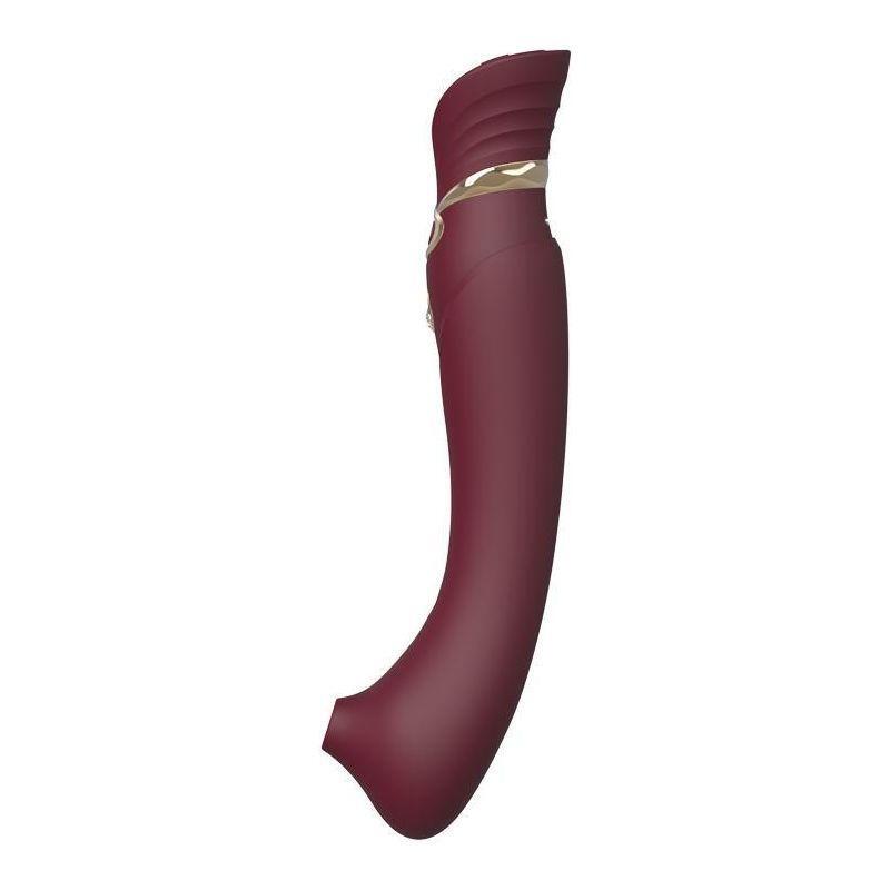 Zalo G-Spot Queen Set Vibrator - Powerful PulseWave Technology for Explosive Orgasms - Women's Intimate Pleasure Toy - Curved Shaft - Adjustable Intensity - Deep Purple - Adult Naughty Store