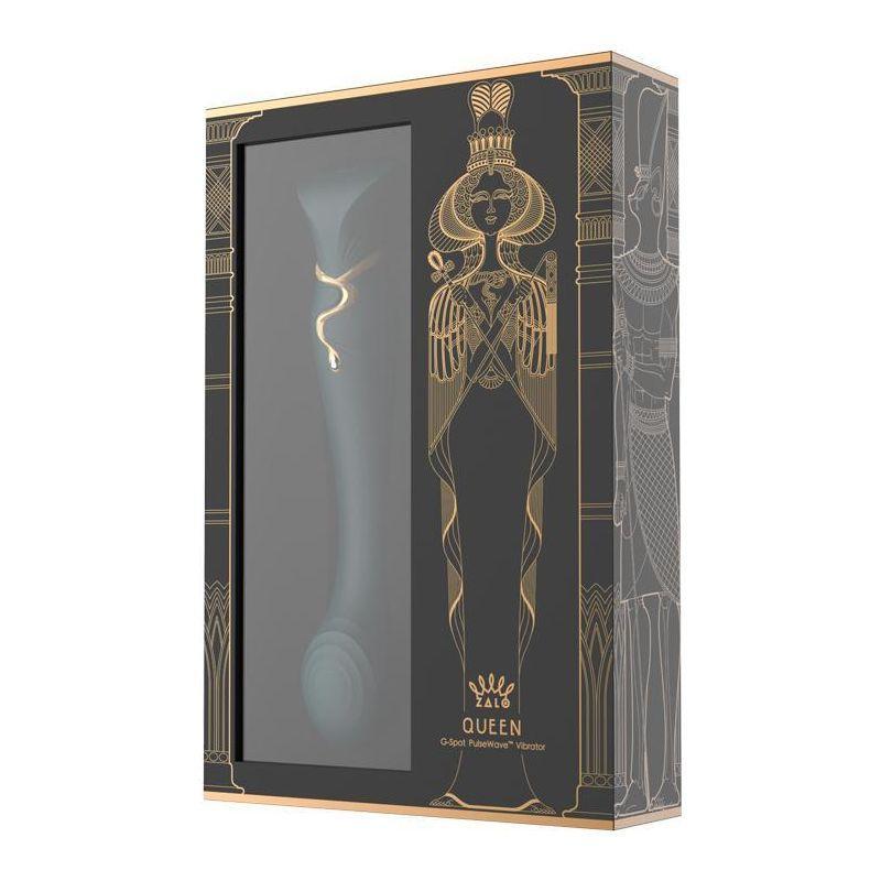 Zalo G-Spot Queen Set Vibrator - Powerful PulseWave Technology for Explosive Orgasms - Women's Intimate Pleasure Toy - Curved Shaft - Adjustable Intensity - Deep Purple - Adult Naughty Store
