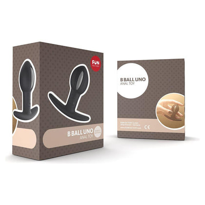 Fun Factory B Ball Uno Weighted Anal Butt Plug for Enhanced Pleasure - Black - Adult Naughty Store