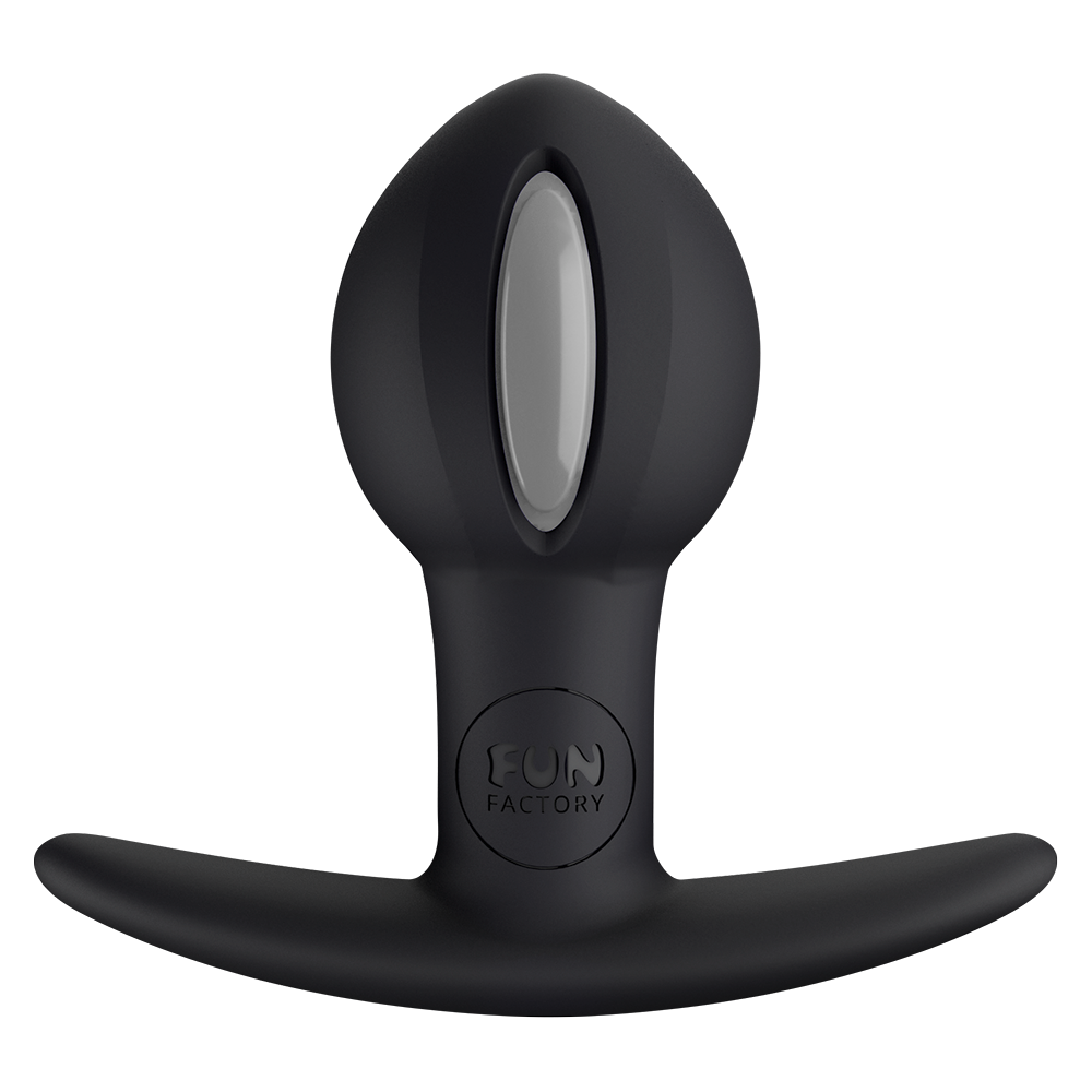Fun Factory B Ball Uno Weighted Anal Butt Plug for Enhanced Pleasure - Black - Adult Naughty Store