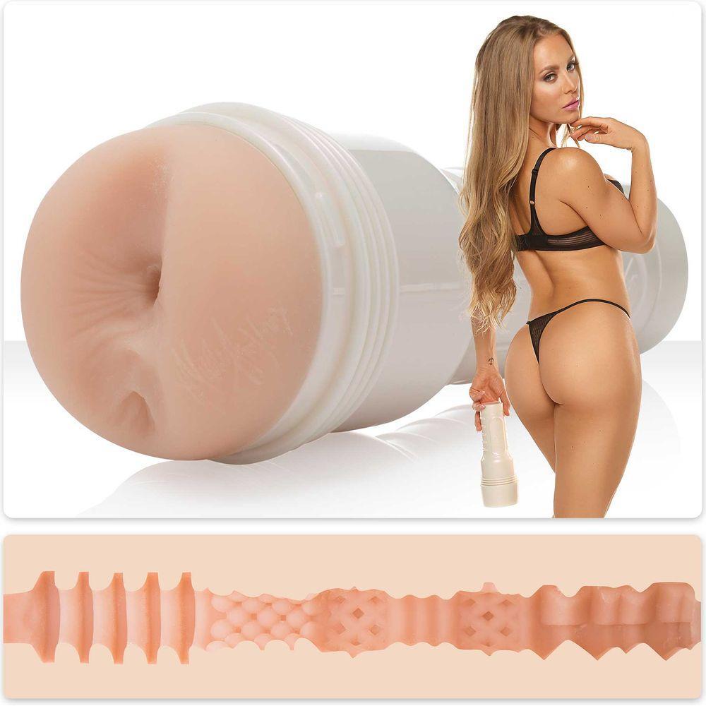 Fleshlight Girls Nicole Aniston Flex Butt Masturbator - Model 810476014995 for Men - Light Flesh Tone - Adult Naughty Store