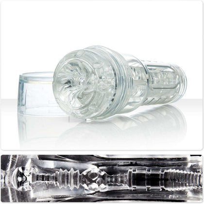 Fulfil your Desire with the Fleshlight GO Torque Compact Men's Pleasure Toy Model 810476019723 for Enhanced Male Satisfaction in Clear - The Ultimate Portable Pleasure Companion - Adult Naughty Store