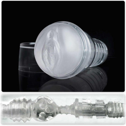 Crystal Clear Pleasure: Fleshlight Ice Lady Crystal Masturbator (Model: 810476019006) for Women - Transparent - Adult Naughty Store