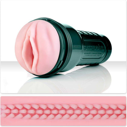 Experience Ultimate Pleasure with Fleshlight Vibro Pink Lady Touch Masturbator Pink Lady Touch USB Rechargeable 10-Function Vibrating Women's Vibrator in Pink - Adult Naughty Store
