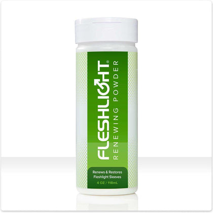 Introducing the Fleshlight Renewal Powder for Fleshlight SuperSkin Sleeves - Model No. 810476016005 Unisex Pleasure Enhancer in Natural White - Adult Naughty Store