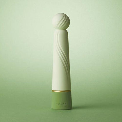 Iroha Rin+ Clitoral G-Spot Vibrator - Rechargeable, 4 Vibration Strengths, 2 Pulse Patterns - Women's Pleasure Toy - Soft Touch Silicone - Dust-Repelling - Aqua - Adult Naughty Store