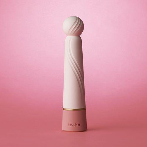 Iroha Rin+ Clitoral G-Spot Vibrator - Rechargeable, 4 Vibration Strengths, 2 Pulse Patterns - Women's Pleasure Toy - Soft Touch Silicone - Dust-Repelling - Aqua - Adult Naughty Store