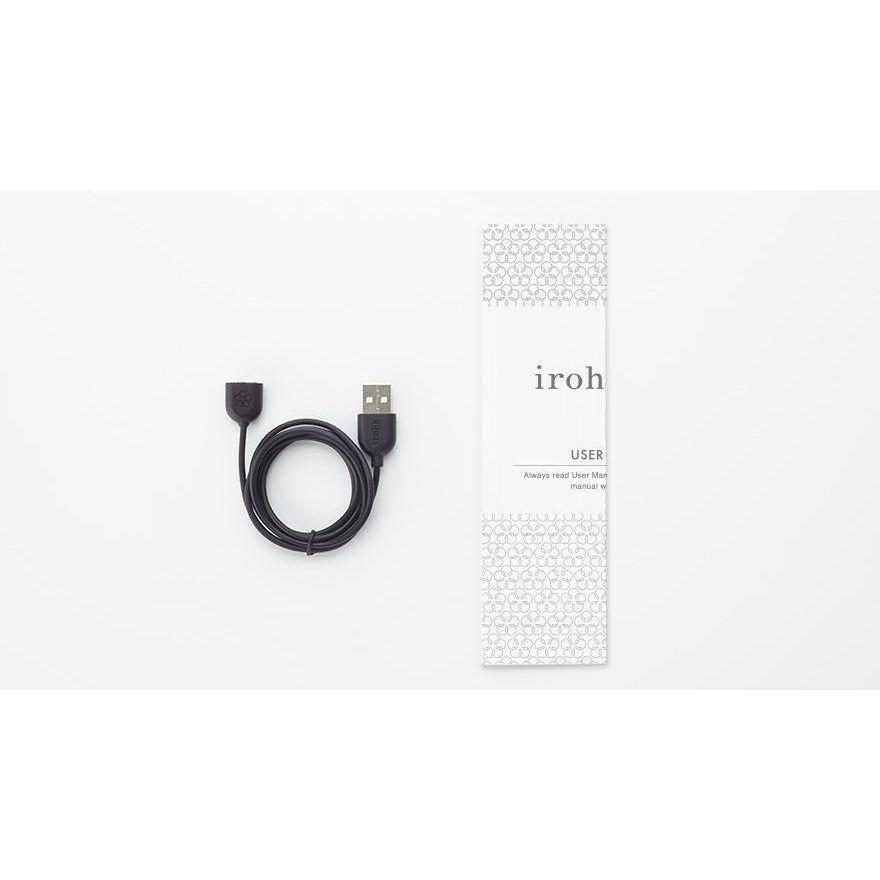 Iroha Rin+ Clitoral G-Spot Vibrator - Rechargeable, 4 Vibration Strengths, 2 Pulse Patterns - Women's Pleasure Toy - Soft Touch Silicone - Dust-Repelling - Aqua - Adult Naughty Store