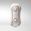TENGA Flip Orb Orange Crash Male Masturbator - Model FO-01 - Vibrating Hourglass-shaped Pleasure Device for Intense Sensations - Adult Naughty Store