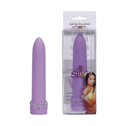 Diamond Silk Vibe Purple Compact Bullet Vibrator - Model DSV-001: Intense Pleasure for Her - Adult Naughty Store