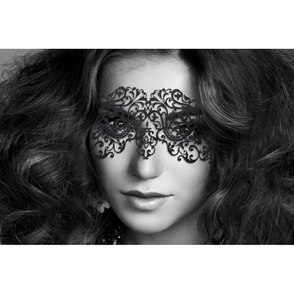Bijoux Indiscrets Dalila Eyemask - Seductive Vinyl Mask for Sensual Nights - Model DLM001 - Women - Intriguing Pleasure Accessory - Black - Adult Naughty Store