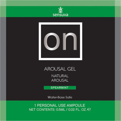 On Arousal Gel Spearmint 6 ml Single Use Packet
Introducing the Sensual Bliss Arousal Gel - Spearmint 6 ml Single Use Packet - Adult Naughty Store