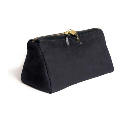 Luxury Pleasure Chest: Tallulah Locking Toy Case Black - Microsuede, Secure Storage for Intimate Accessories - Adult Naughty Store