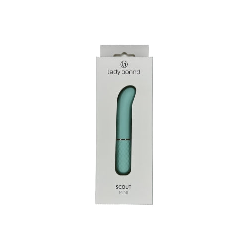 Discover Sensual Bliss with Scout Luxe Pleasure Curved Tip Bullet Vibrator Model Mini Green - Versatile Unisex Toy for Targeted Stimulation - Adult Naughty Store