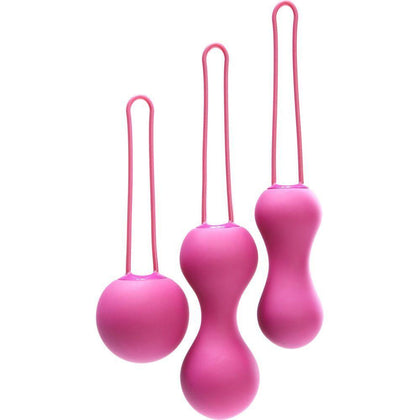 Introducing the Jezebel Ami Fuchsia Progressive Kegel Set - Model JZB-1001: Enhance Your Pleasure, Strengthen Your Pelvic Floor - Adult Naughty Store