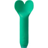 Introducing the Amour Emerald Green Heart-Shaped Fluttering Bullet Vibrator - Model AEG-001: The Ultimate Pleasure for All Genders and Erogenous Zones - Adult Naughty Store