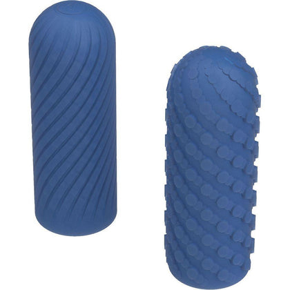Arcwave Ghost Reversible Textured Stroker - Model G-2021 - Male Masturbation Toy - Dual Pleasure Surfaces - Blue - Adult Naughty Store