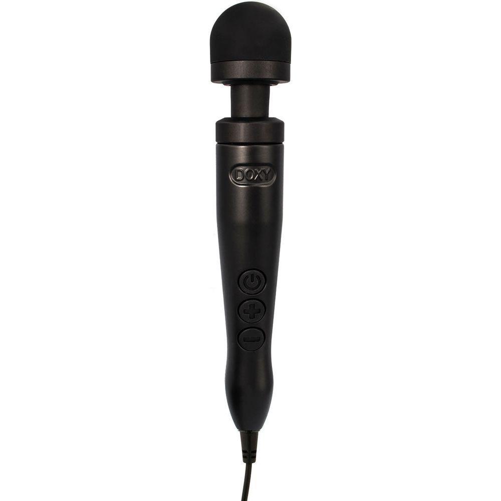Doxy Number 3 Matte Black (Limited Edition) - Powerful Mini Wand Massager for Intense Pleasure - Gender-Neutral - Perfect for Traveling - Adult Naughty Store