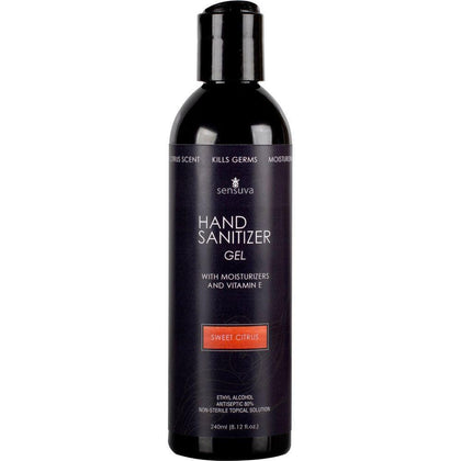 Sensuva Sweet Citrus Hand Sanitizer Gel - Refreshing Citrus Scent, Fast-Evaporating, Non-Sticky Formula, Moisturizing with Vitamin E - Adult Naughty Store