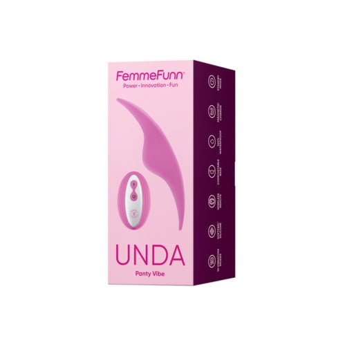 Introducing the Unda Pink Panty Vibrator - Model X1 - Women's Clitoral Stimulator - Adult Naughty Store
