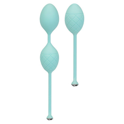 Frisky Teal Silicone Pleasure Balls - Model X1 - Women's Kegel Exerciser for Enhanced Pleasure and Muscle Strengthening - Adult Naughty Store