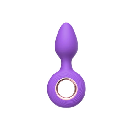Introducing: Vr14 Plug Ring Vibe in Purple | Silicone Vibrating Ring Butt Plug | Body-safe Pleasure for Him | 12 Vibration Modes - Adult Naughty Store