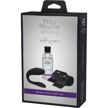 Fifty Shades of Grey x We-Vibe Sync Lite - Couples' Vibrating Toy Kit - Model X1 - Unisex - Full Body Pleasure - Charcoal Grey - Adult Naughty Store