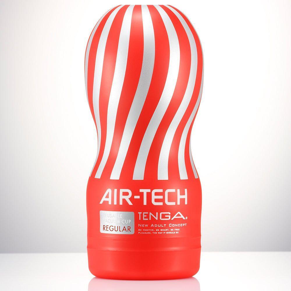 Tenga Air-Tech Reusable Vacuum Cup Regular Red - Male Masturbator Toy for Intense Pleasure - Adult Naughty Store