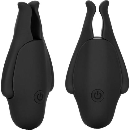 Nasstoys Nipple Play Rechargeable Nipplettes - Black, Intense Vibrating Nipple Clamps for Sensual Pleasure - Adult Naughty Store
