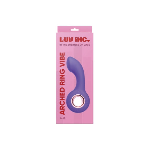 Luxe Pleasure Co. AV23 Arched Ring Vibrator - Purple: G-Spot Stimulation for Women - Adult Naughty Store